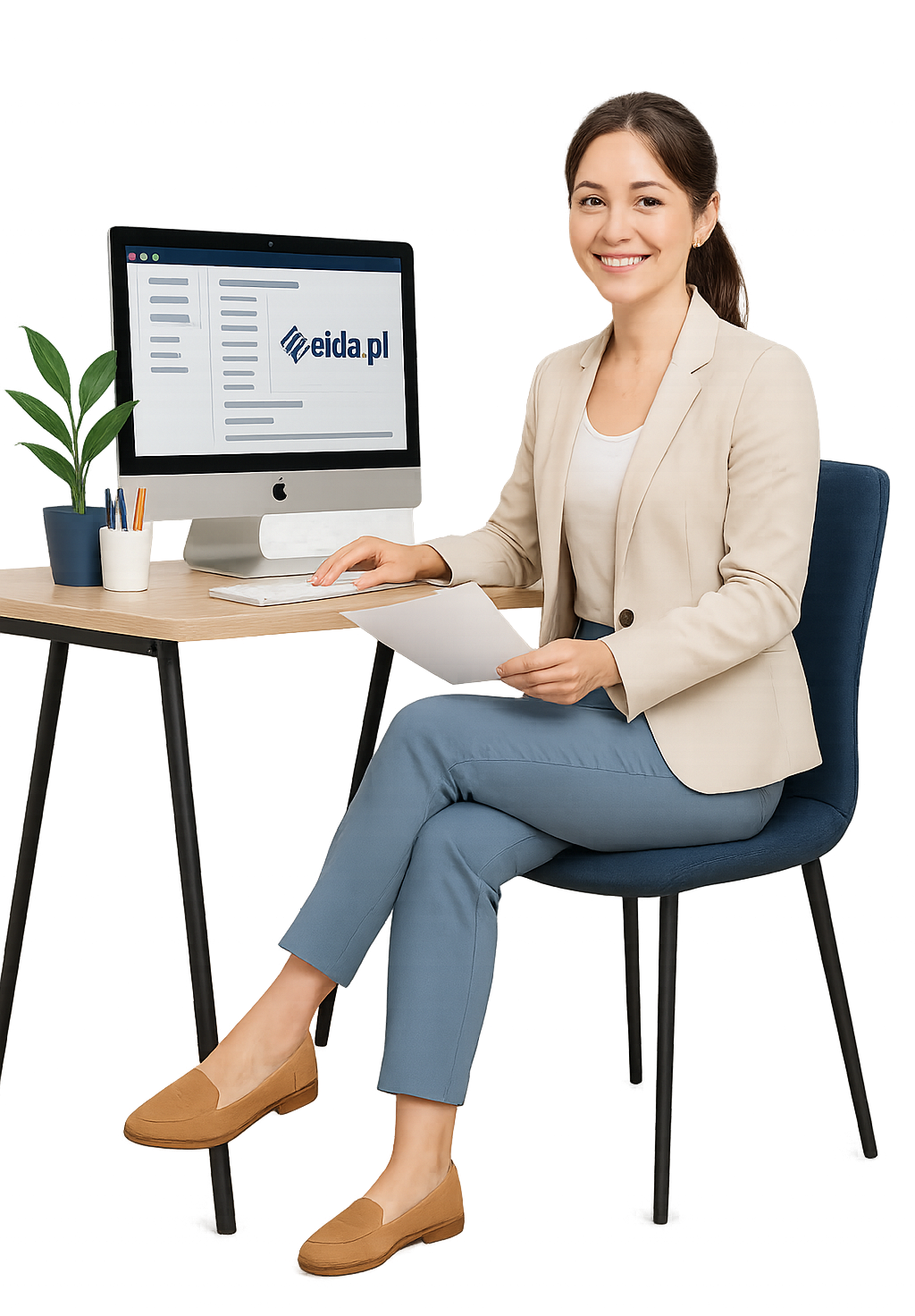 Ilustracja księgowej z EIDA